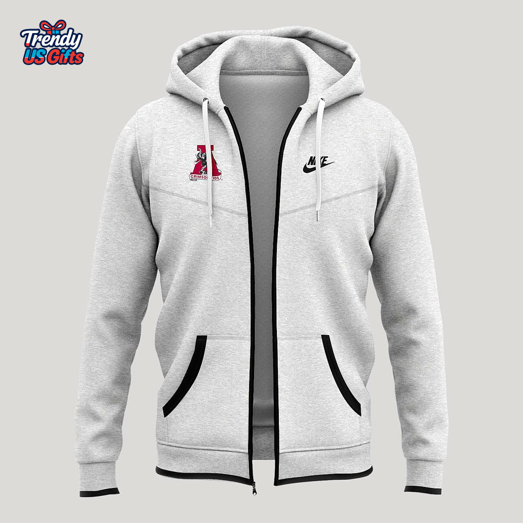 Alabama Crimson Tide x Coach Nate Oats 2025 Special Zip Hoodie Alabama Crimson Tide x Coach Nate Oats 2025 Special Zip Hoodie
