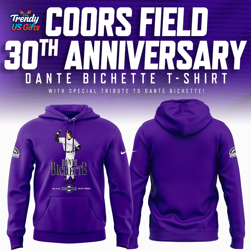 Colorado Rockies Coors Field 30th Anniversary 2025 Hoodie Colorado Rockies Coors Field 30th Anniversary 2025 Hoodie