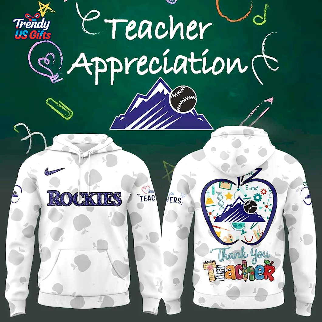 Colorado Rockies Happy Teacher Day 2025 Limited Hoodie Colorado Rockies Happy Teacher Day 2025 Limited Hoodie