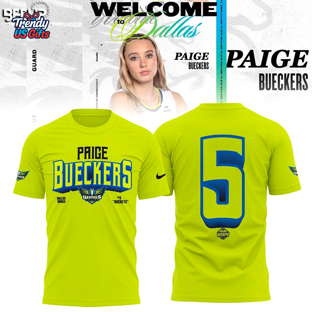 Dallas Wings Paige Bueckers 2025 WNBA Special T-Shirt Dallas Wings Paige Bueckers 2025 WNBA Special T-Shirt