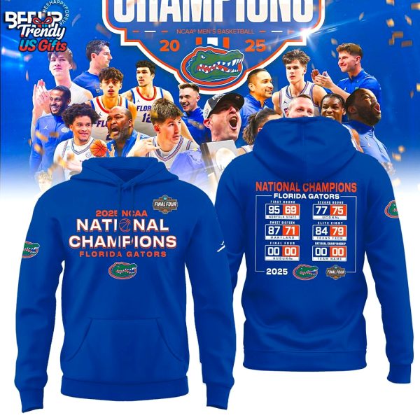 Florida Gators 2025 Men’s Basketball National Champions Hoodie