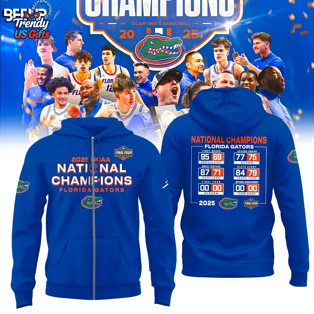 Florida Gators 2025 Men's Basketball National Champions Hoodie Florida Gators 2025 Men's Basketball National Champions Hoodie