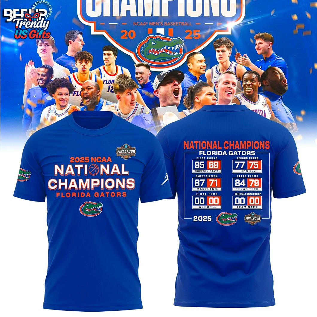 Florida Gators 2025 Men's Basketball National Champions Hoodie Florida Gators 2025 Men's Basketball National Champions Hoodie