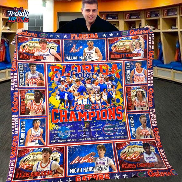 Florida Gators 2025 NCAA National Champions Fleece Blanket