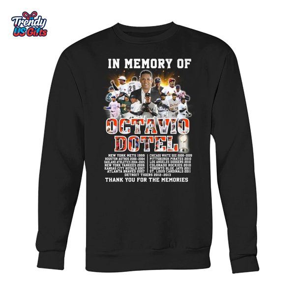 In Memory Of Octavio Dotel Thank You For The Memories T-Shirt