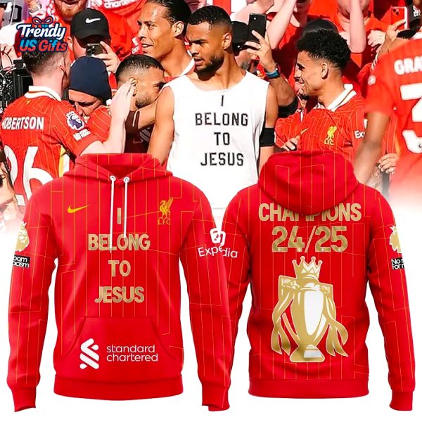 LFC I Belong To Jesus Champions Red Hoodie