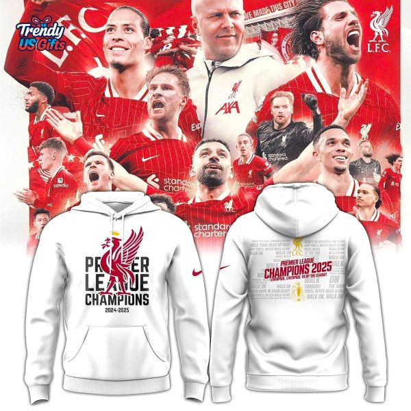 Liverpool Champions 2025 Special White Hoodie