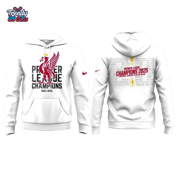 Liverpool Champions 2025 Special White Hoodie