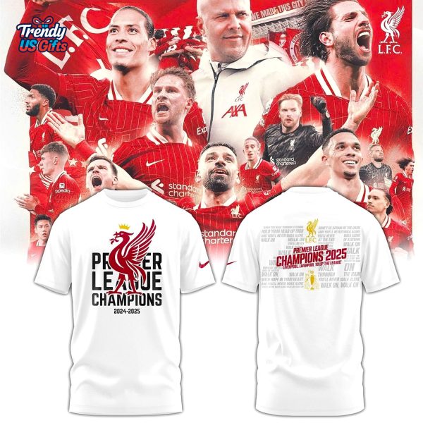 Liverpool Champions 2025 Special White T-Shirt