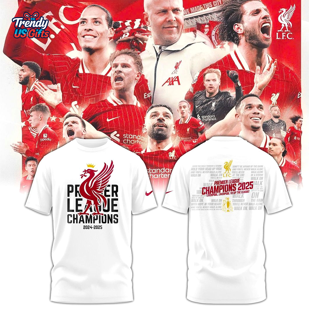 Liverpool Champions 2025 Special White T-Shirt Liverpool Champions 2025 Special White T-Shirt