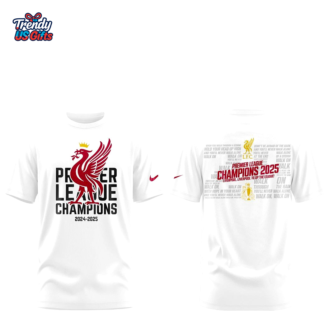 Liverpool Champions 2025 Special White T-Shirt Liverpool Champions 2025 Special White T-Shirt