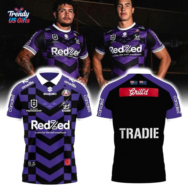 Melbourne Storm AnZac 2025 Special Edition Polo Shirt