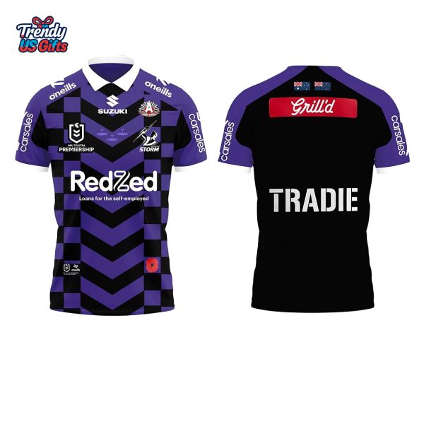 Melbourne Storm AnZac 2025 Special Edition Polo Shirt