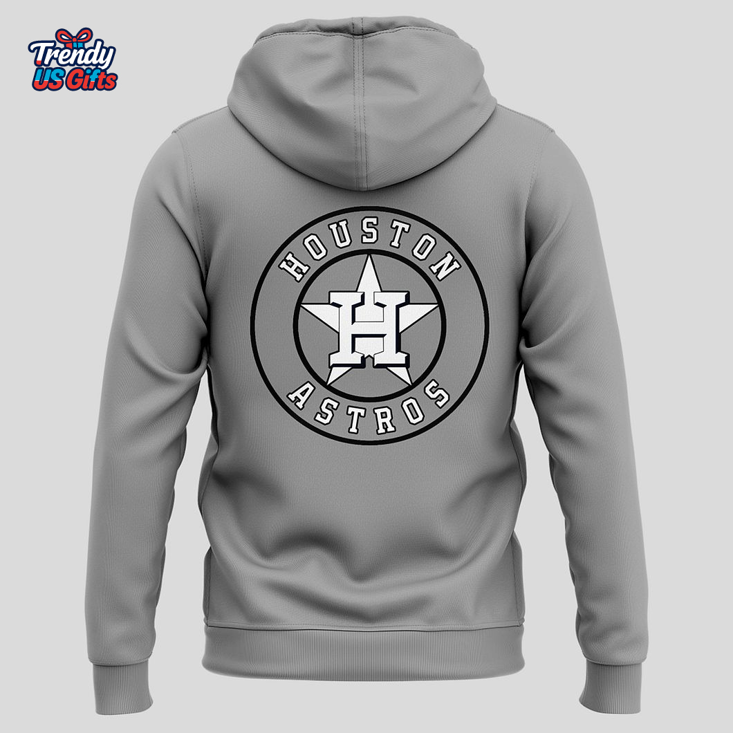 New Uniform Zip Hoodie Grey of Houston Astros 2025 New Uniform Zip Hoodie Grey of Houston Astros 2025