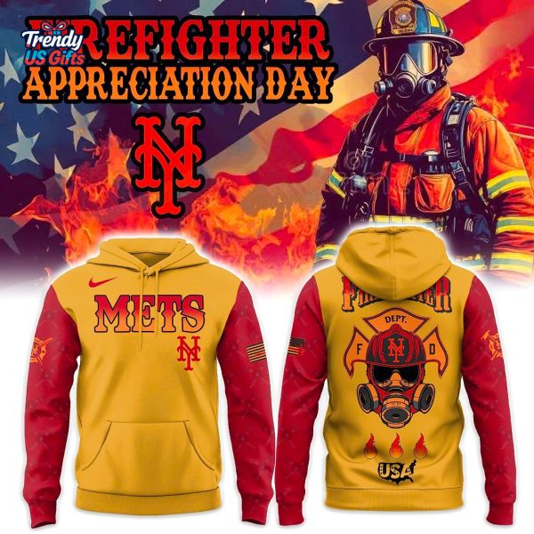 New York Mets Firefighter Appreciation Hoodie – Limited Edition 2025 FDNY Tribute