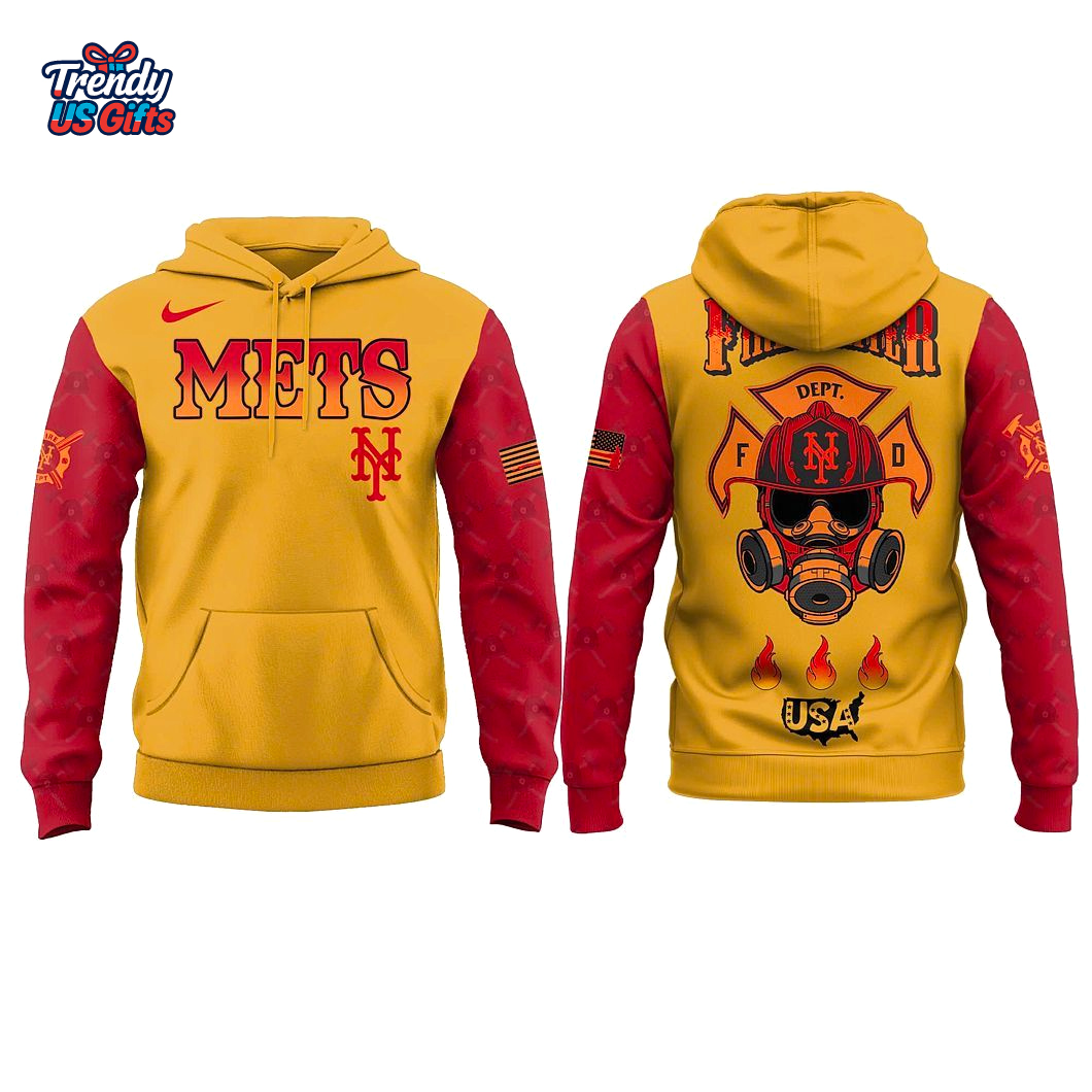 New York Mets Firefighter Appreciation Hoodie - Limited Edition 2025 FDNY Tribute New York Mets Firefighter Appreciation Hoodie - Limited Edition 2025 FDNY Tribute