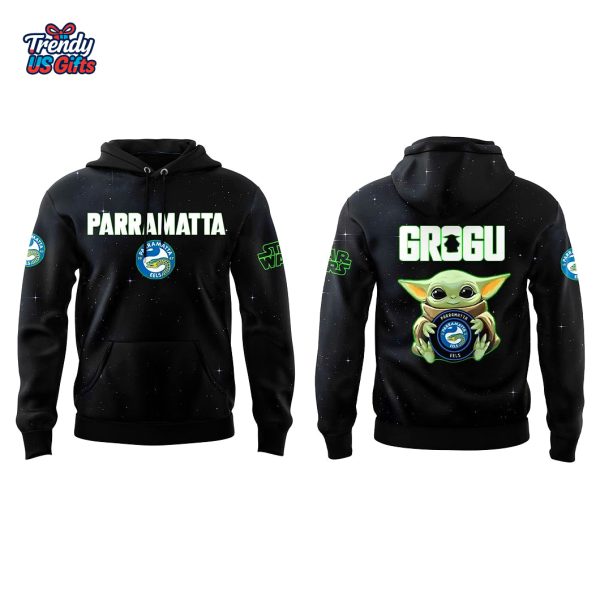 Parramatta Eels x Grogu Star Wars 2025 Hoodie