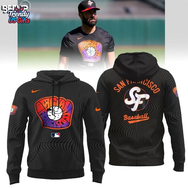 San Francisco Giants Anthracite 2025 City 3D T-Shirt