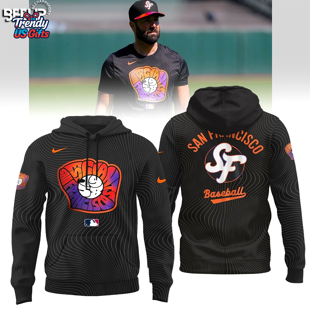 San Francisco Giants Anthracite 2025 City 3D T-Shirt San Francisco Giants Anthracite 2025 City 3D T-Shirt
