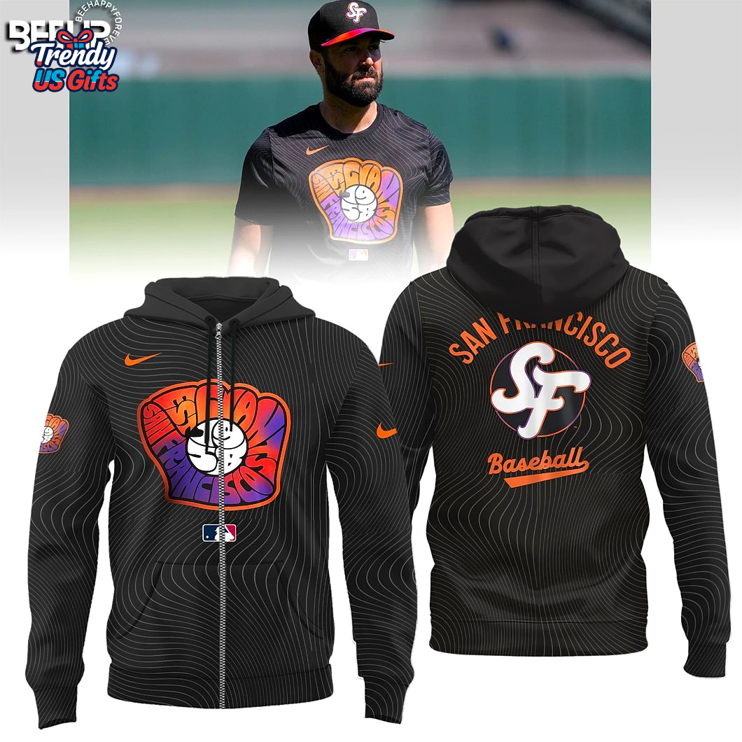 San Francisco Giants Anthracite 2025 City 3D T-Shirt San Francisco Giants Anthracite 2025 City 3D T-Shirt