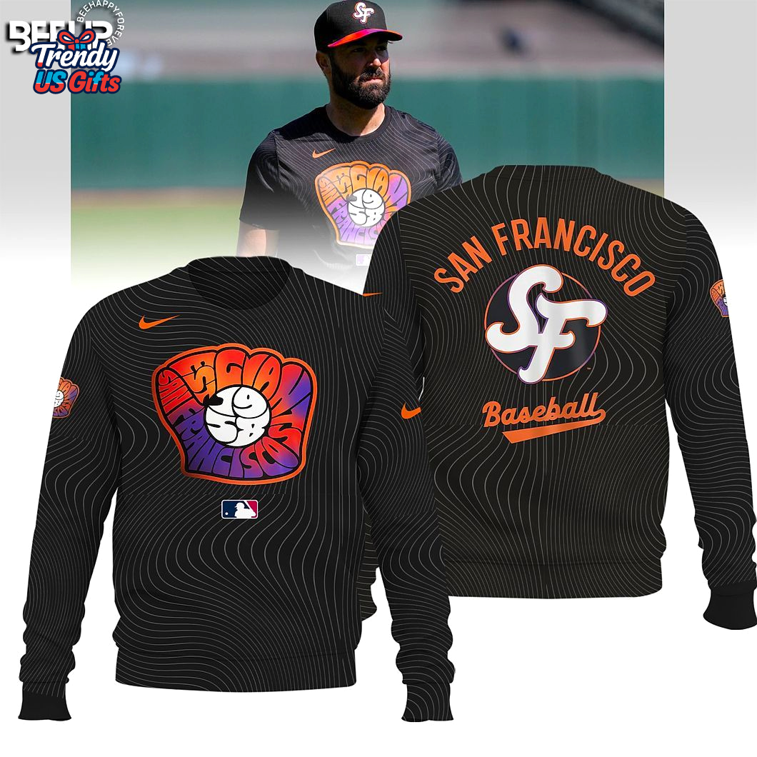San Francisco Giants Anthracite 2025 City 3D T-Shirt San Francisco Giants Anthracite 2025 City 3D T-Shirt