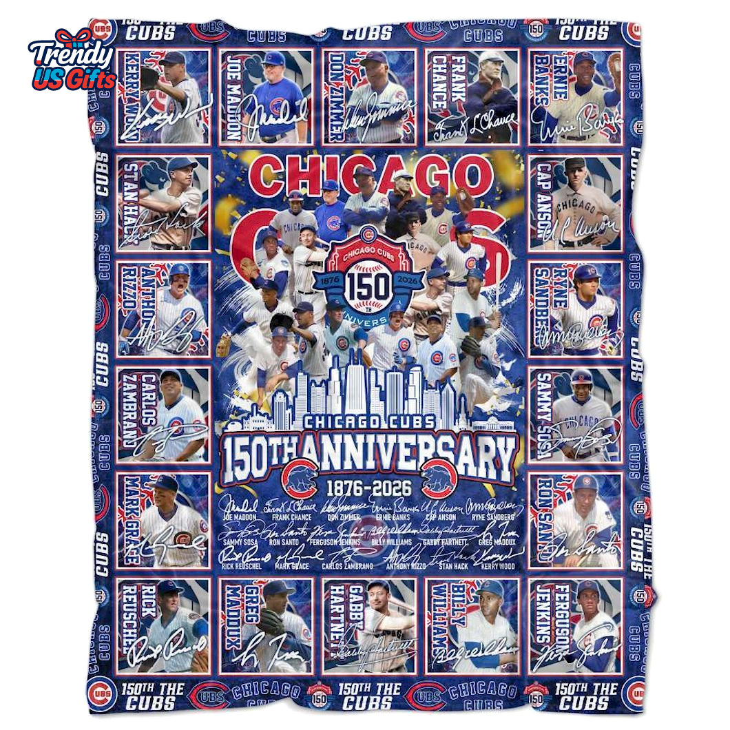The Cubs 150th Anniversary 1876-2026 Limited Fleece Blanket The Cubs 150th Anniversary 1876-2026 Limited Fleece Blanket