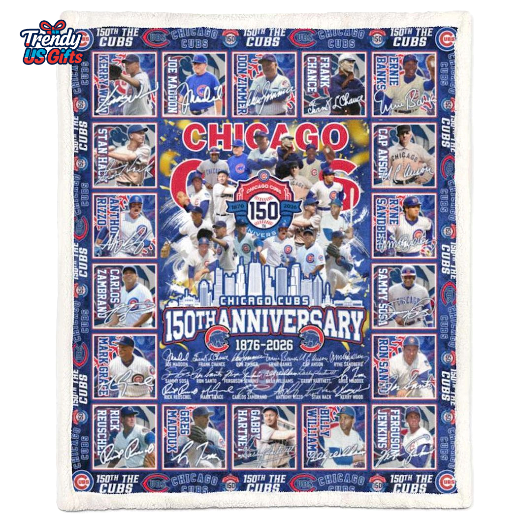 The Cubs 150th Anniversary 1876-2026 Limited Fleece Blanket The Cubs 150th Anniversary 1876-2026 Limited Fleece Blanket