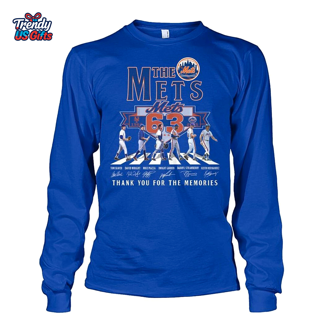 The Mets 63th Anniversary 1962-2025 Thank You For The Memories T-Shirt The Mets 63th Anniversary 1962-2025 Thank You For The Memories T-Shirt