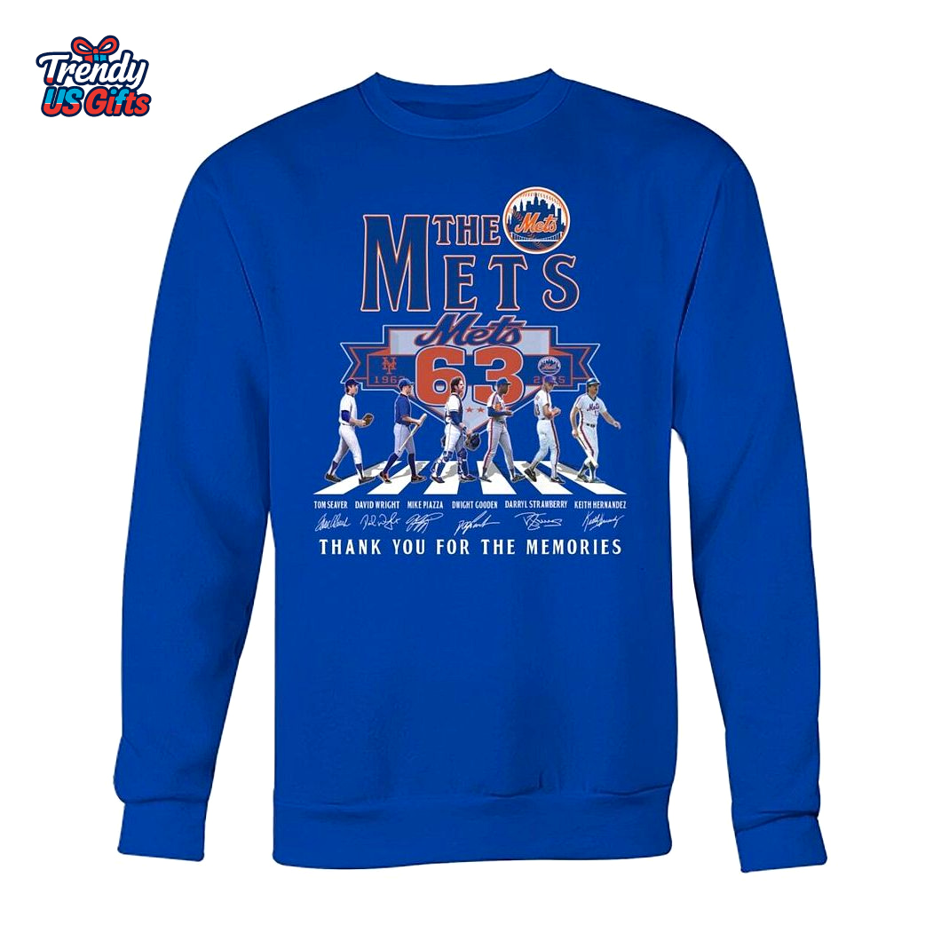 The Mets 63th Anniversary 1962-2025 Thank You For The Memories T-Shirt The Mets 63th Anniversary 1962-2025 Thank You For The Memories T-Shirt
