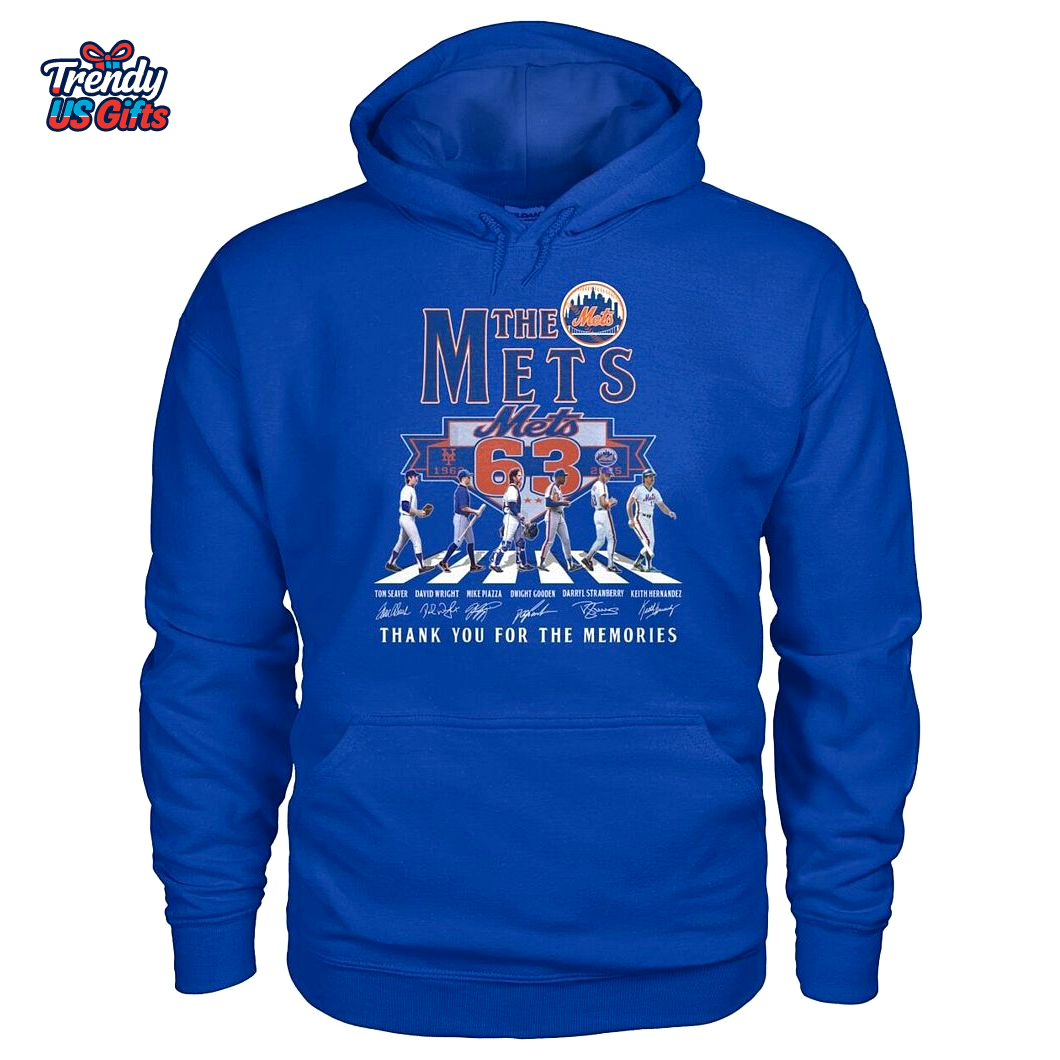 The Mets 63th Anniversary 1962-2025 Thank You For The Memories T-Shirt The Mets 63th Anniversary 1962-2025 Thank You For The Memories T-Shirt