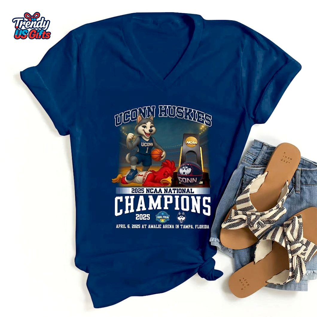 Uconn Huskies 2025 NCAA National Champions T-Shirt Uconn Huskies 2025 NCAA National Champions T-Shirt