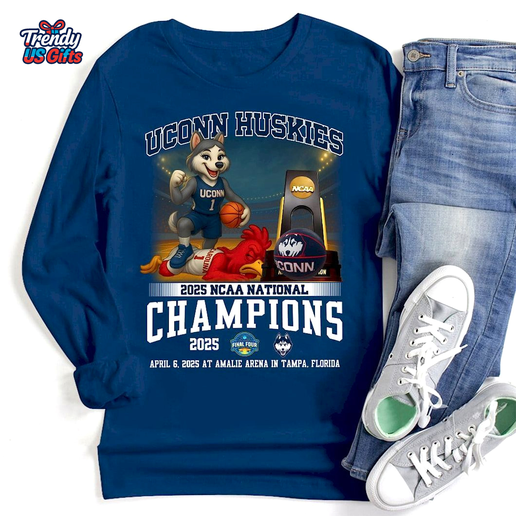 Uconn Huskies 2025 NCAA National Champions T-Shirt Uconn Huskies 2025 NCAA National Champions T-Shirt