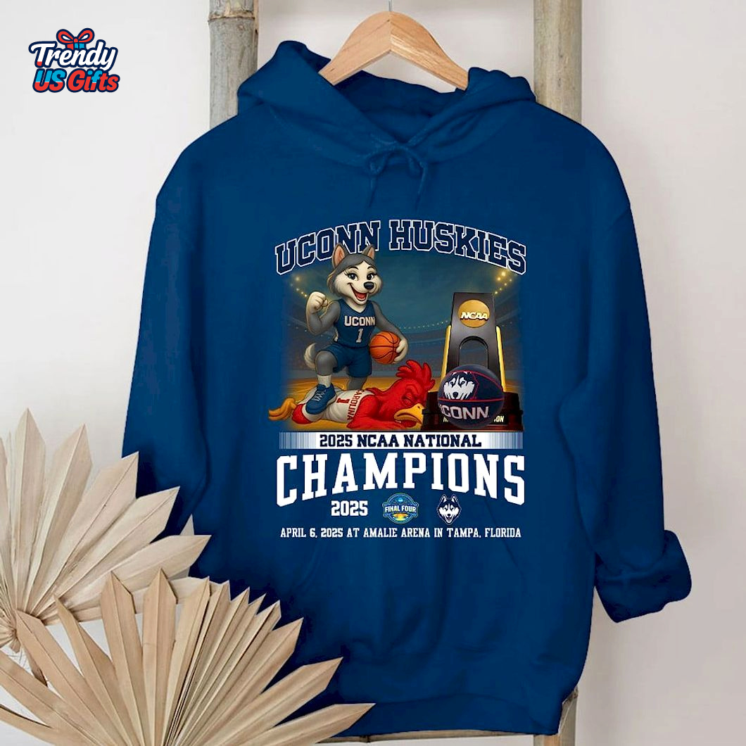 Uconn Huskies 2025 NCAA National Champions T-Shirt Uconn Huskies 2025 NCAA National Champions T-Shirt
