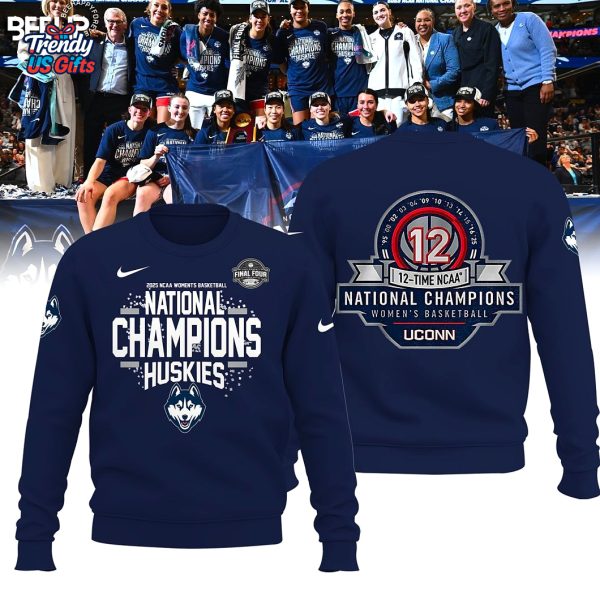 UConn Huskies 2025 Women Basketball National Champions T-Shirt