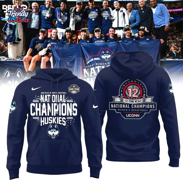 UConn Huskies 2025 Women Basketball National Champions T-Shirt