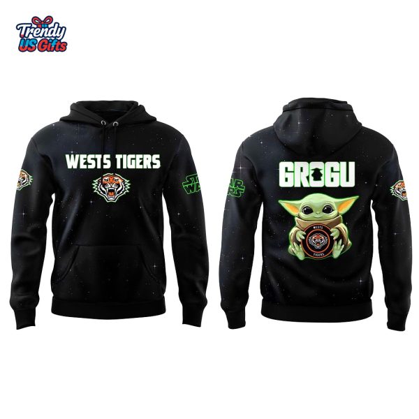 Wests Tigers x Grogu Star Wars 2025 Hoodie