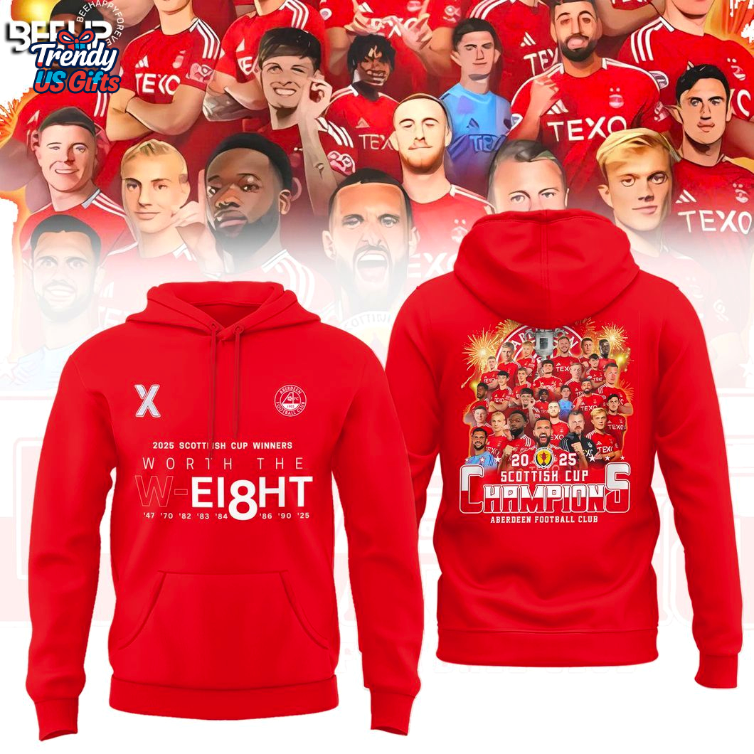 Aberdeen F.C Scotland Cup Winners 2025 Hoodie Aberdeen F.C Scotland Cup Winners 2025 Hoodie