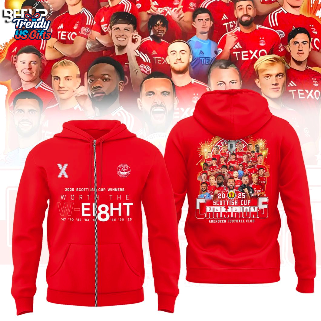 Aberdeen F.C Scotland Cup Winners 2025 Hoodie Aberdeen F.C Scotland Cup Winners 2025 Hoodie