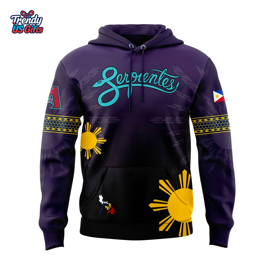 Arizona Diamondbacks x Filipino Heritage Night 2025 Special Purple Hoodie Arizona Diamondbacks x Filipino Heritage Night 2025 Special Purple Hoodie
