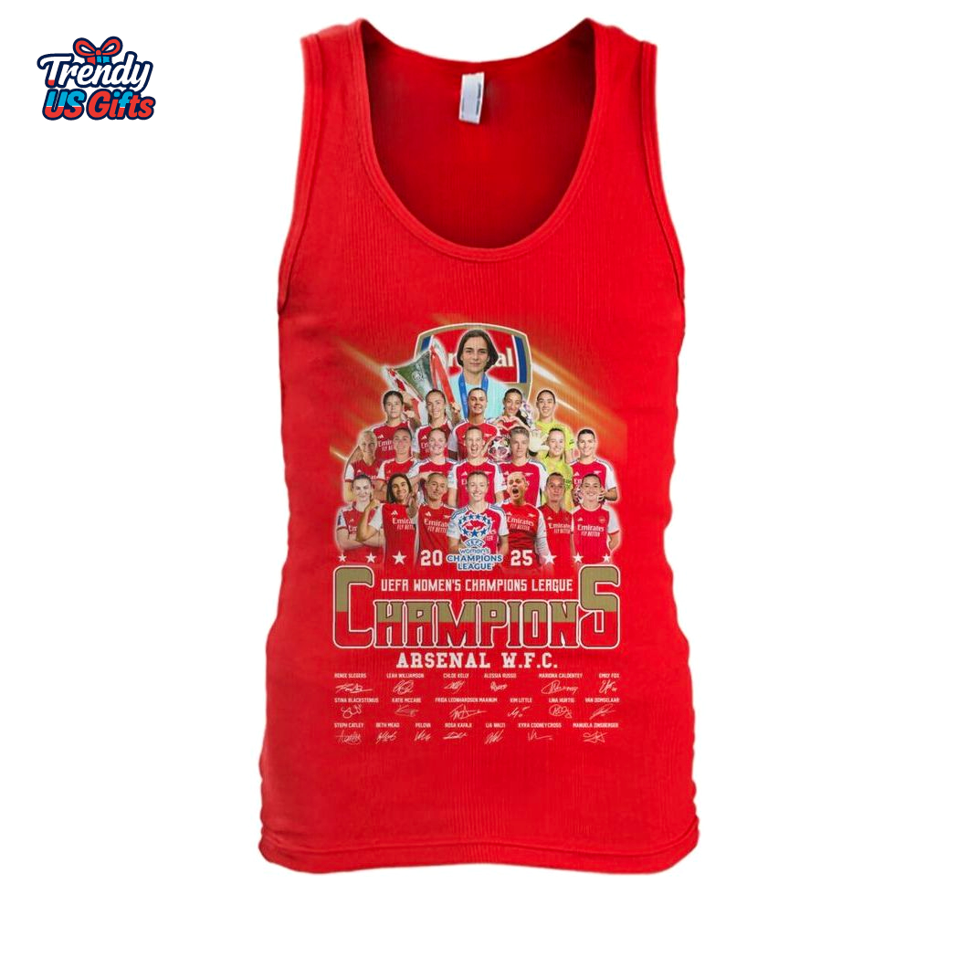 Arsenal UEFA Women Champions 2025 T-Shirt Arsenal UEFA Women Champions 2025 T-Shirt