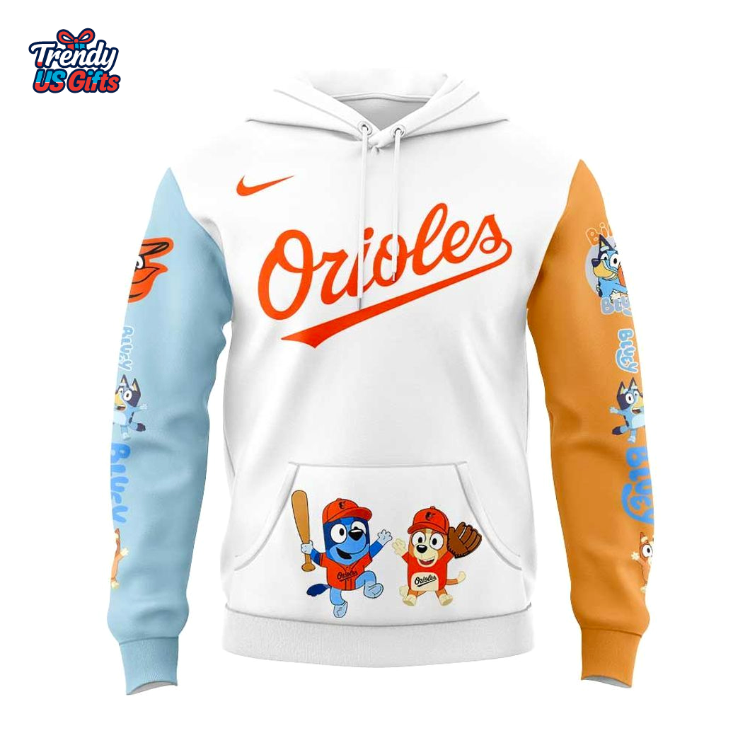 Baltimore Orioles Bluey and Bingo For Fans Beautiful Hoodie Baltimore Orioles Bluey and Bingo For Fans Beautiful Hoodie