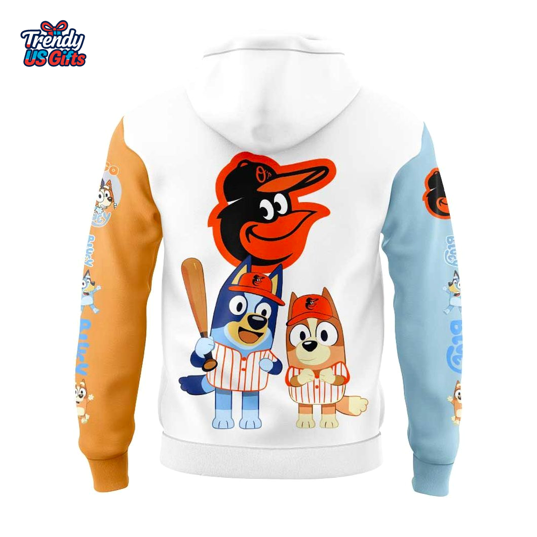 Baltimore Orioles Bluey and Bingo For Fans Beautiful Hoodie Baltimore Orioles Bluey and Bingo For Fans Beautiful Hoodie