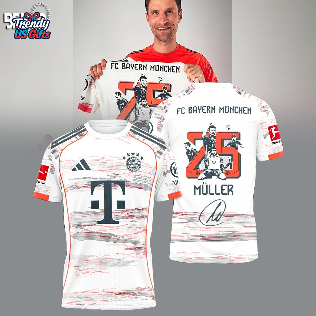 Bayern Munchen Thomas Muller 2025 T-Shirt Bayern Munchen Thomas Muller 2025 T-Shirt