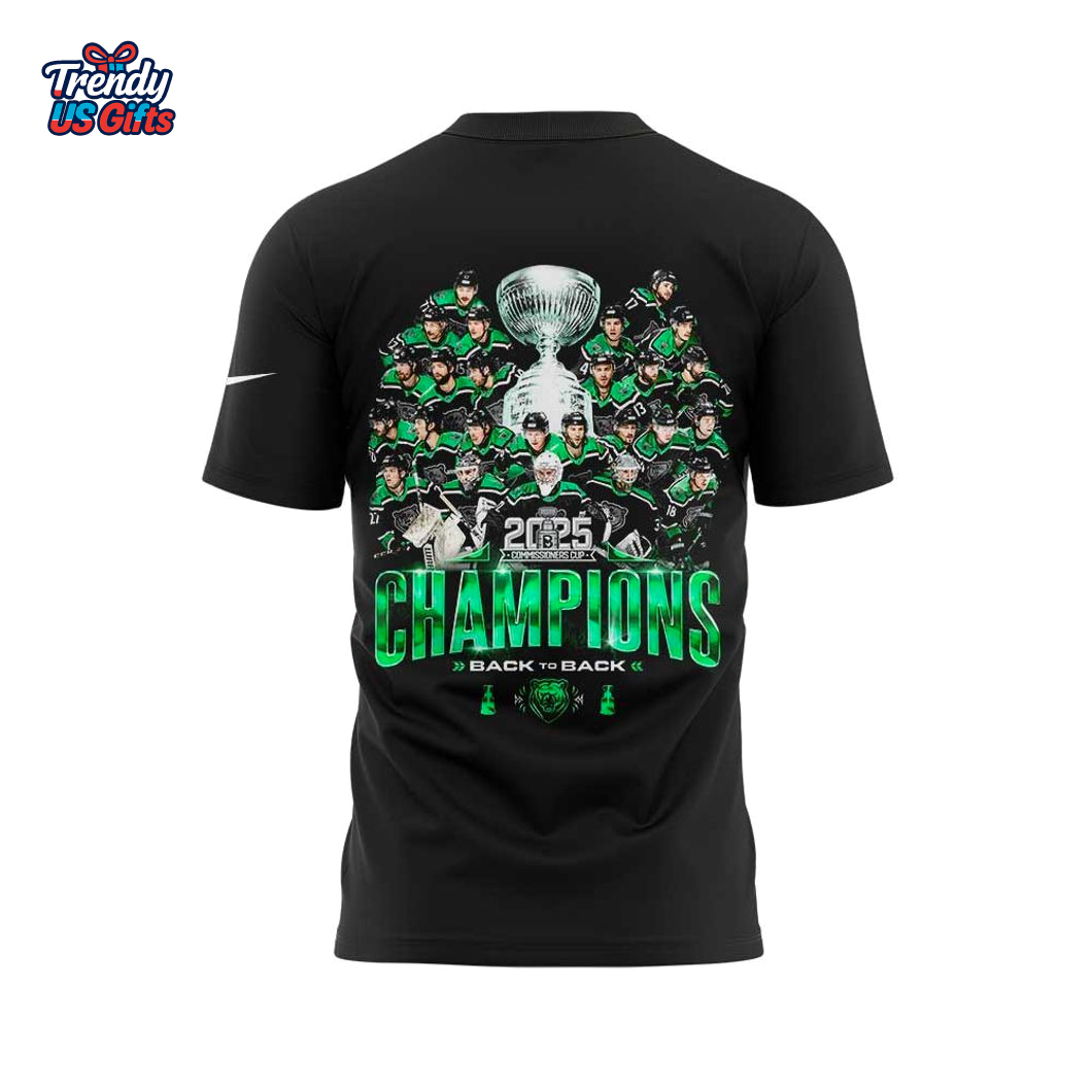 Binghamton Black Bears Commissioner’s Cup Finals 2025 Black T-Shirt Binghamton Black Bears Commissioner’s Cup Finals 2025 Black T-Shirt