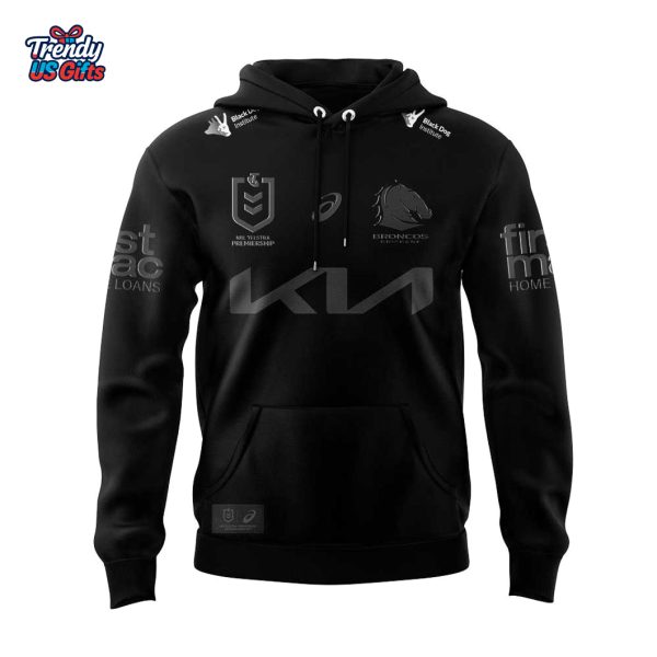 Brisbane Broncos Our 2025 Black Special Hoodie