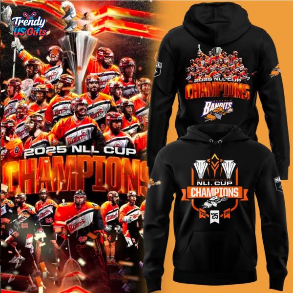 Buffalo Bandits Nll Cup Champions 2025 Winner Hoodie
