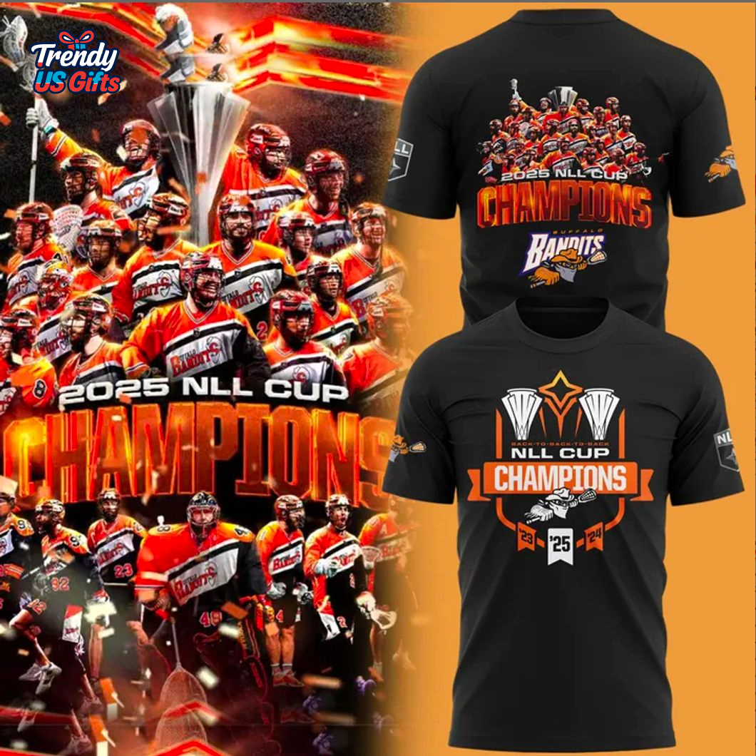 Buffalo Bandits Nll Cup Champions 2025 Winner T-Shirt Buffalo Bandits Nll Cup Champions 2025 Winner T-Shirt