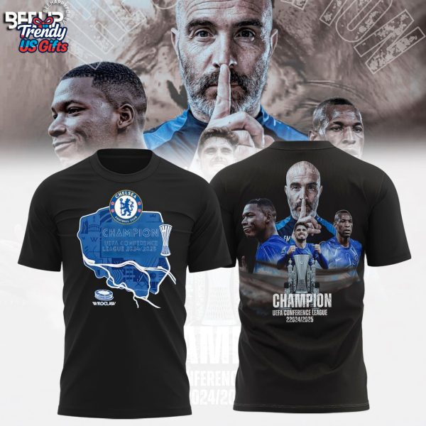 Chelsea FC 2025 Champions Europa Conference League Special T-Shirt