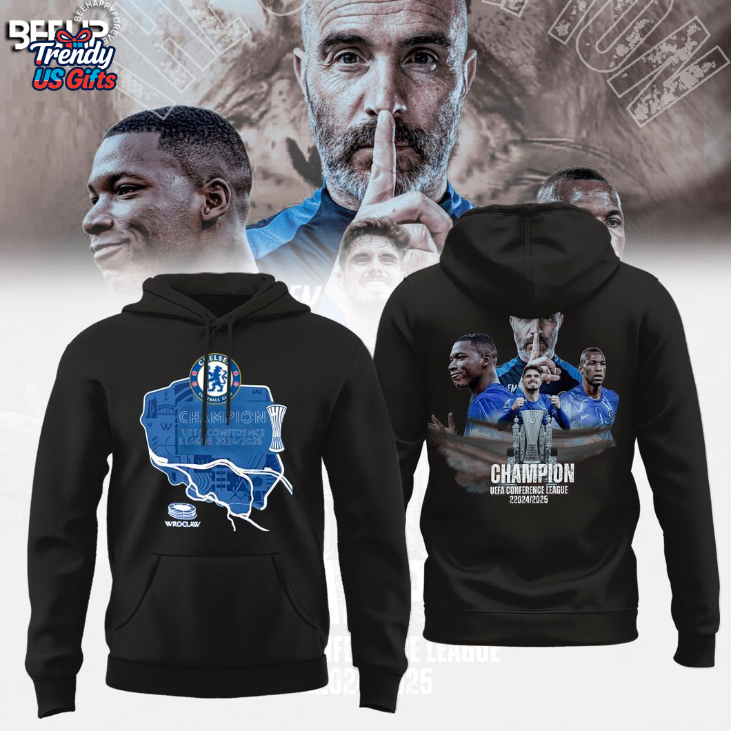 Chelsea FC 2025 Champions Europa Conference League Special T-Shirt Chelsea FC 2025 Champions Europa Conference League Special T-Shirt