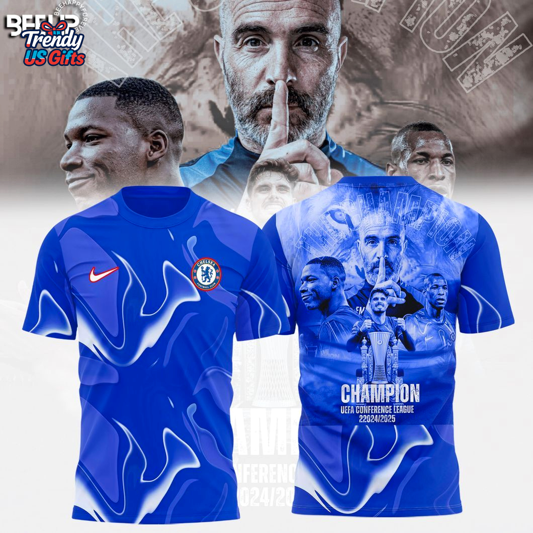 Chelsea FC Europa Conference League 2025 Champions Hoodie Chelsea FC Europa Conference League 2025 Champions Hoodie